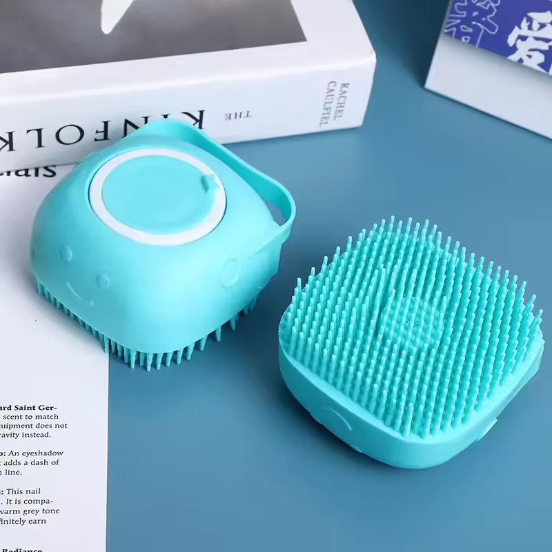 Silicone Brush for pets Washing Massage Shampoo Dispenser 2 Silicone Brush for pets Washing Massage Shampoo Dispenser 2