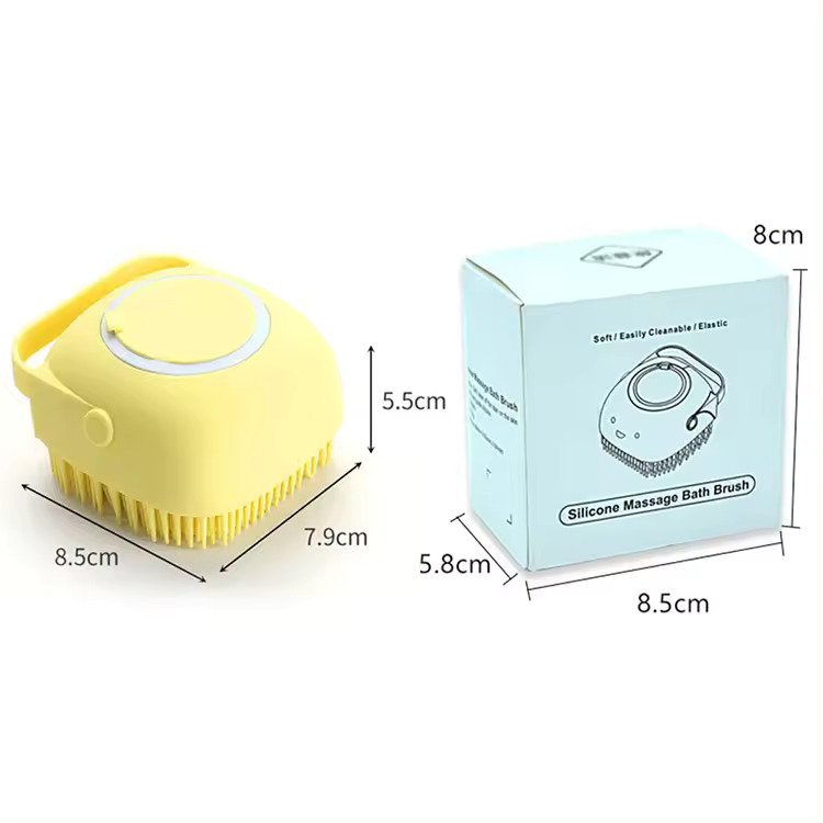 Silicone Brush for pets Washing Massage Shampoo Dispenser 4 Silicone Brush for pets Washing Massage Shampoo Dispenser 4