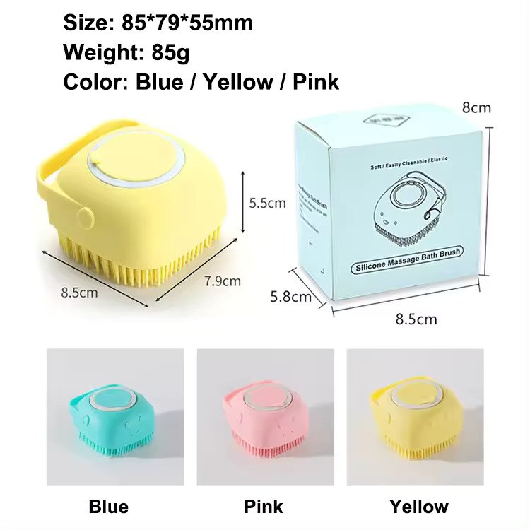 Silicone Brush for pets Washing Massage Shampoo Dispenser 5 Silicone Brush for pets Washing Massage Shampoo Dispenser 5