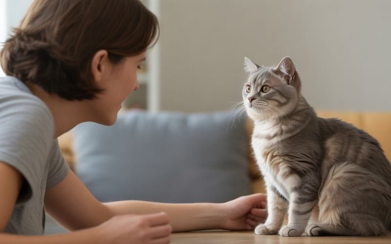 why does my cat stare at me