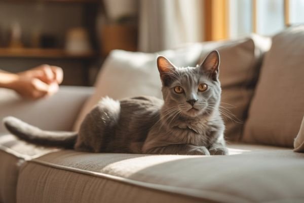 why does my cat stare at me