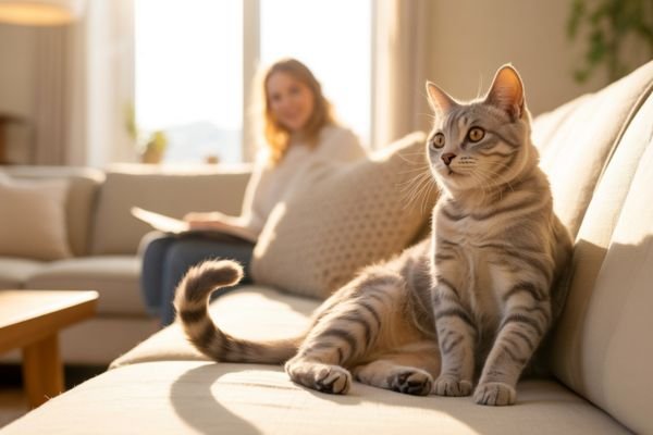 why does my cat stare at me