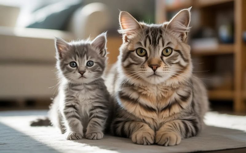 when do female cats stop growing​