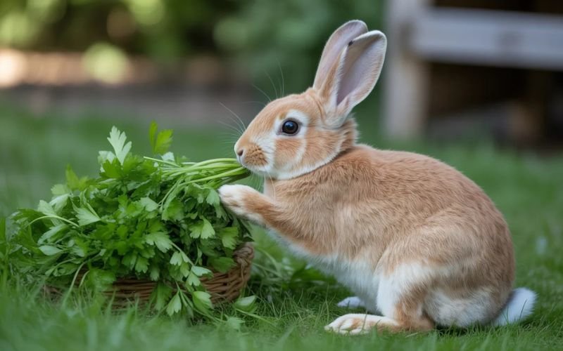 can bunnies eat parsley​